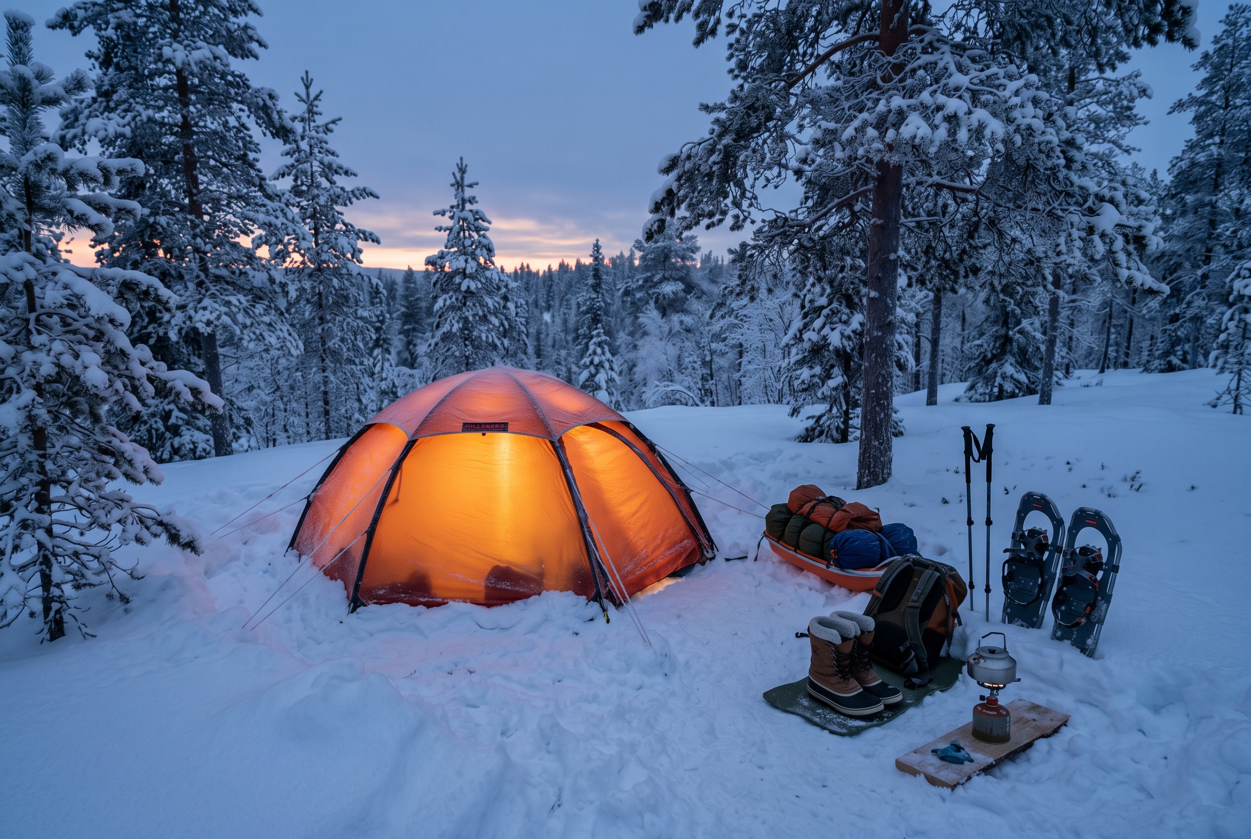 winter camping
